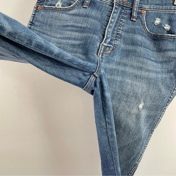 Madewell | 9" High-Rise Skinny Jeans Allegra Wash Rip & Repair Edition Denim 26 - Picture 6 of 11